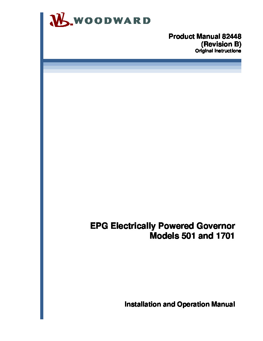 First Page Image of 8256-010 82448 EGP Installation Manual Models 501 and 1701.pdf